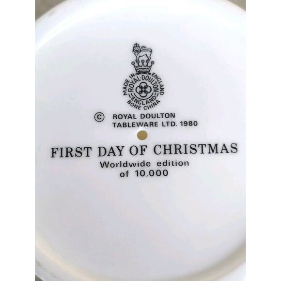 Royal Doulton 12 Days of Christmas Goblets 1st 2nd 3rd Partridge Doves Hens - Picture 11 of 15